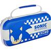 Numskull Official Sonic The Hedgehog Classic Blue Hard Shell Travel Case for Nintendo Switch and OLED Model 2021 Console - Fits 10 Games and Switch Accessories