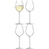 LSA International BG15 BOrough, Bicchiere a tulipano da Champagne, 285 ml, Trasparente, Confezione da 4