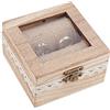 PH PandaHall Portafedi in Legno, Porta Anelli Matrimonio Portafedi Personalizzato Scatola per Fedi Nuziali per Matrimonio Decorativo Fidanzamento Rustico Spiaggia Tema Matrimonio Primavera Estate