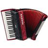 Hohner A16732 Bravo Line Facelift III -96 Bass - Fisarmonica cromatica per pianoforte con custodia, colore: rosso