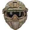 OneTigris Casco Airsoft Mich 2000 Paintball con maschera e occhiali protettivi per softair paintball