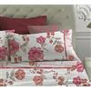 Laura Biagiotti - Completo letto Lenzuola Matrimoniale Maxi in Percalle di Cotone, Lenzuola Matrimoniali Due Piazze Con Sotto e Federe Heliconia Rosa
