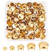 GORGECRAFT 5 Taglie 200PCS Artiglio Rivetto Nailheads Punti Borchie Borchie Rotonde A Cupola Metallo Testa A Fungo Spike Chiodo per Fai da Te in Pelle Craft Tessuto Vestiti Denim (Oro)