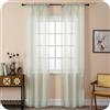 GIRASOLE HOME Coppia Tende Itaca Filtranti in Simil Lino 2 Pannelli con Tasca e Passanti Nascosti (Verde Pastello, 70x240cm)