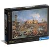 Clementoni Museum Collection-Canaletto, Return Of Bucentaur At The Molo On Ascension Day-1000 Pezzi Adulti, Arte, Puzzle Quadri, Dipinti Famosi, Made In Italy, Multicolore, 39764