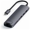 Satechi Hub Slim Usb-c Multiporta Con Adattatore Ethernet - Space Gray - Satechi - STC.ST-UCSMA3M