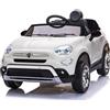 Aziamor Auto Elettrica Fiat 500X Con Telecomando Parentale Colore Bianco