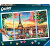 Ravensburger - CreArt Trittico Paris Reflections, Dipingere Adult