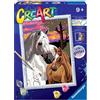 Ravensburger CreArt, Cavalli al Tramonto, Dipingere con i Numeri