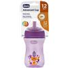 ARTSANA Chicco Advanced Tazza Antigoccia Bambina 12m+ Rosa e Viola