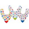 NEW VALMAR Nuby Bavaglino bandana con angolo massaggiagengive 3m+