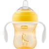 ARTSANA Chicco Transition Cup Tazza Antigoccia per Bambini 4m+ Doppia Valvola Anticolica Neutra 200ml