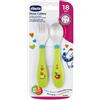 ARTSANA Chicco Set Posate In Acciaio Inox Colore Verde 18M+