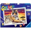 Ravensburger CreArt Tigre Dipingere con i Numeri Gioco Creativo 11+
