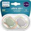 SKILLS IN HEALTHCARE AVENT Philips Avent SCF085/20 Ciuccio Ultra Air senza BPA per bambini da 6 a 18 mesi Colore Neutro