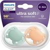 SKILLS IN HEALTHCARE AVENT Philips Avent SCF091/03 Ciuccio Succhietto Ultra Soft senza BPA per Bambini da 0 a 6 mesi Colore Neu