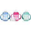 NEW VALMAR Nuby Biberon educativo realizzato in Tritan con beccuccio a collo medio - 240ml - 6m+