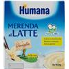 Humana Merenda al Latte Gusto Vaniglia confezione da 4X100gr