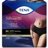 SCA HYGIENE PRODUCTS Tena Silhouette Noir Mutandina Vita Bassa Nero Taglia M Normal Confezione 10 Pz