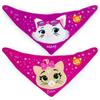 Lulabi 44 Gatti Set 2 Bavaglini In Cotone Bandana Bambina