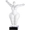 Casablanca modernes Design Casablanca - Scultura Decorativa Moderna, XL, Statuetta da Donna, Colore: Bianco Lucido, Altezza 54 cm