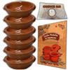 NOBILE LOVELYCARE 6 tegamini in terracotta terrine da forno diametro 15cm 100% Made in Italy EBOOK Ricette da scansionare, tajine artigianali