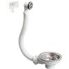 Wirquin, White 30723117 - Piletta per lavello D90 con troppopieno