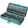 wolfcraft Bit-box Safety per viti di sicurezza, 31 pezzi I 1386000 I Box in metallo di qualità, con 30 inserti Solid, 25 e 50 mm, con portainserti e avvitatore manuale