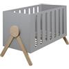 micuna Lettino Trasformabile Swing Micuna 140x70 Grigio/Naturale