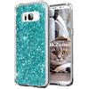 OKZone Cover Samsung Galaxy S8, Custodia Lucciante con Brillantini Glitters Ultra Sottile Designer Case Cover per Samsung Galaxy S8 (Verde)