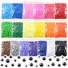 TOAOB THE ONE AND ONLY BABY TOAOB 1900 Pezzi Pompon Colorati per Artigianato Piccoli Pompom 10 mm Ponpon e 100 Occhi Adesivi per Decorazione Festiva Fai Da Te Crafts Cucito 19 Colori