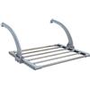 EYEPOWER Stendino per Biancheria da Appendere al termosifone Anta Balcone 47x32x20,5cm Stendibiancheria portasciugamani richiudibile Pieghevole in Acciaio