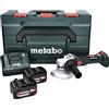 Metabo W 18 LT BL 11-125 613052510 - Smerigliatrice angolare a batteria, 125 mm, 18 V, 4,0 Ah