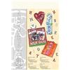 Ursus- Nein Lettere e Numeri Starlight, 3 Fogli Circa 23 x 33 cm, Bianco, Colore, 62500000