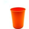 Kimmel Tazza per spazzolini da denti, in plastica, per feste, per bambini, infrangibile, impilabile, riutilizzabile, 250 ml, feste, campeggio, barbecue, picnic e attività all'aperto, arancione