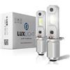 LUXLIGHT Lampadina LED H3 PLUG AND PLAY 14'000 LM 30W 12V 6500K Bianco 2PZ Kit Lampada Sostituzione per Alogena Lampade e Xenon Luci, Fari Abbaglianti e Anabbaglianti per Auto