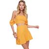 Trendyol Carmen Collar Lautstärke Popeline Bottom Top Anzug, Completo di gonna Da donna, Orange, 40