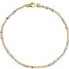 Gioielleria Lucchese Oro Bracciale Uomo Oro Giallo Bianco GL101122