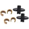 NIKA ARCHERY Kisser Button con clip di ancoraggio, confezione da 2