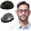 Lordhair Protesi Capelli Uomo, Pelle Super Sottile da 0,08 mm Parrucca da Uomo per Sistema Capillare da 8x10 Pollici Dimensione Della Base