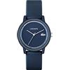 Lacoste Orologio Analogico al Quarzo da Donna Collezione LACOSTE.12.12 GO con Cinturino in Silicone Blu - 2001290