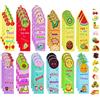 AUAUY 39 Pezzi Segnalibro Frutta Profumato Set, di Carta, Creativi, Bambini Fumetto Colorati Carini Divertenti Regalino (12 Stili)