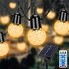sylvwin G40 Catena Luminosa Esterno Solare,15M 25 LED 8 Mode Luci Solari Esterno per Giardino Decorative,Alberi,Cortile,Patio,Festa(Supporta la ricarica USB)