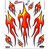 4R Quattroerre.it Adesivi Sticker Fiamme, 20 x 24 cm
