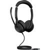 Jabra Evolve2 50 Link380a MS Stereo - Headset stereo cablato con USB-A certificato per Microsoft Teams
