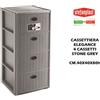 STEFANPLAST Cassettiera Elegance 4 Cassetti Stone Grey - SF30418