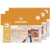 Canson 3 x Mini A4 10 fogli da disegno Basik, 130 g