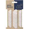 Papermania Bare Basics Kraft Mini Cuori Bunting, Bianco