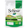 Schesir BIO, Alimento Umido Completo per Gatti, Patè di Pollo e Maiale con Zucchine, Senza Cereali, in Busta, Gluten Free, 16 x 85 g