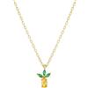 Fruit & Jewels Collana Fruit & Jewels Pendente Ananas in Ottone Pvd Oro Giallo